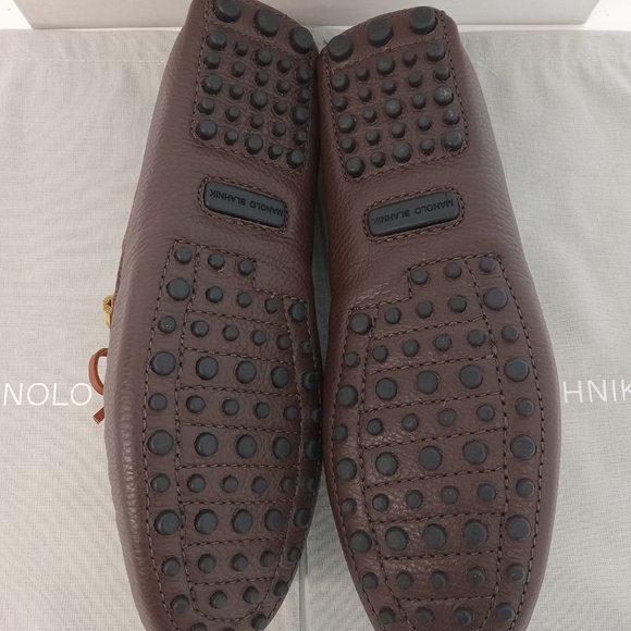 Manolo Blahnik | Shoes | Manolo Blahnik Mens Mocco Moccasin Leather ...